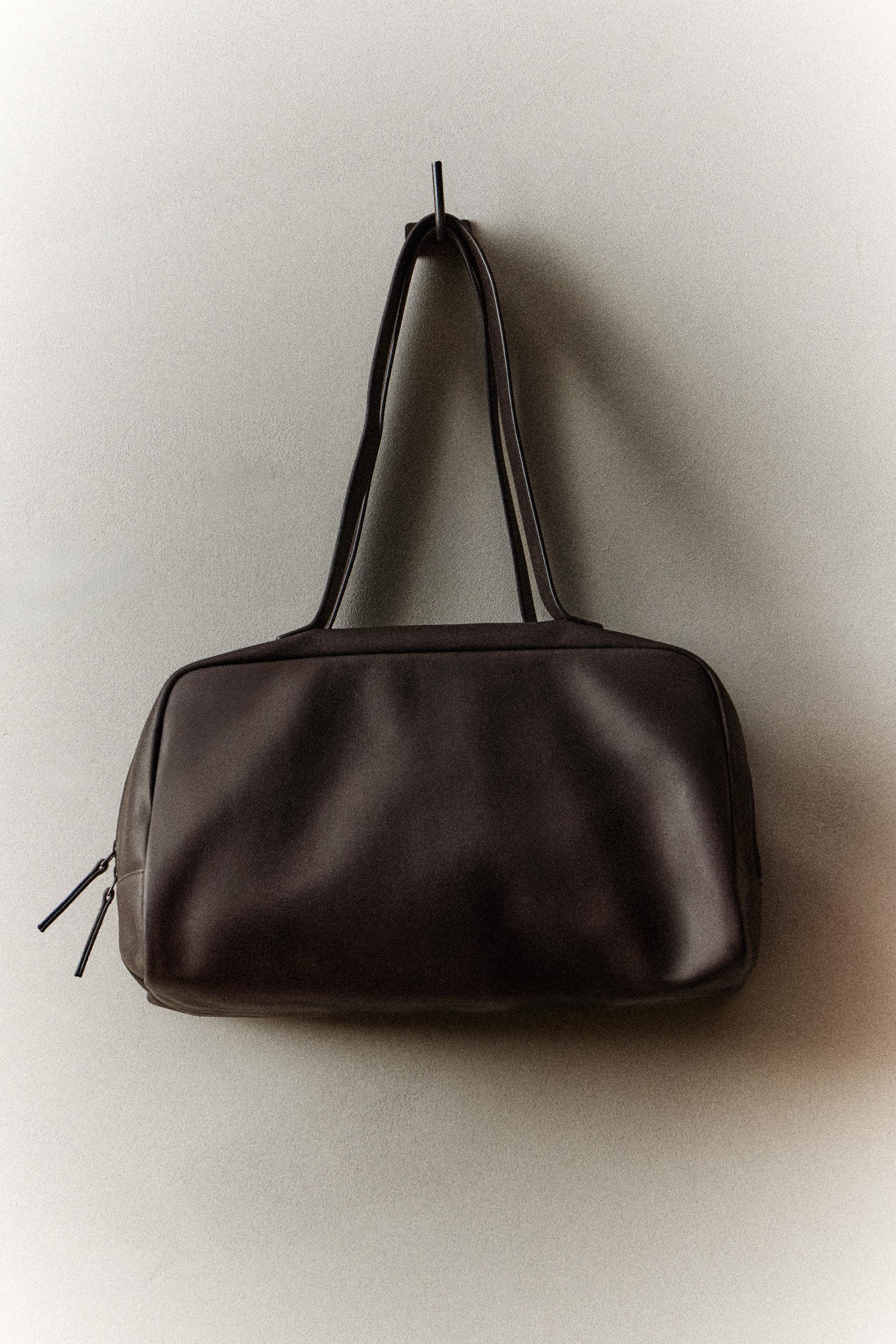 LEATHER MINI BOWLING BAG